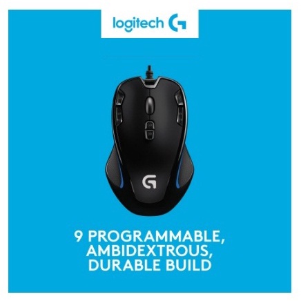 Chuột Chơi Game Có Dây Logitech G300s RGB Với Macro 2500DPI Chính Hãng
