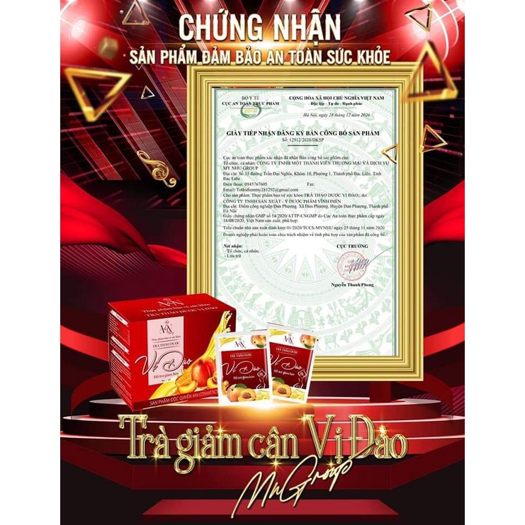 TRÀ GIẢM CÂN VỊ ĐÀO 🍑 MỸ PHẨM ĐÔNG ANH