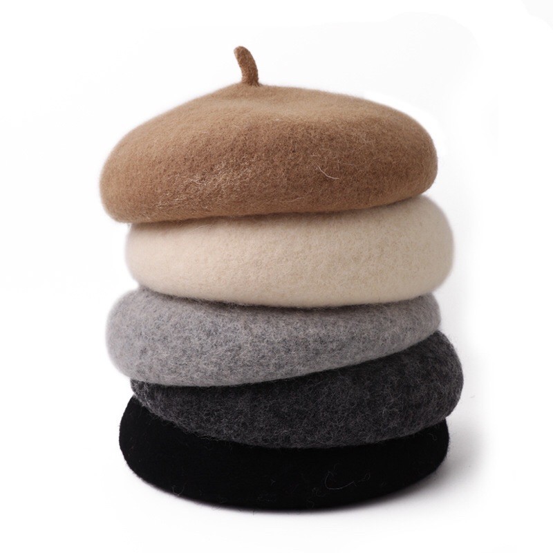 Mũ nồi cho bé trai bé gái và người lớn Mũ nồi cho trẻ em siêu hot Nón beret Hàn Quốc chất dạ đủ size từ 5 tháng tuổi