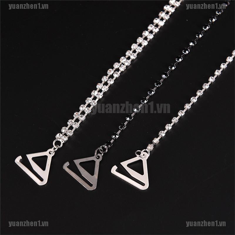 [YUANZHEN1] 1 Cặp Dây Đeo Áo Ngực 1 / 2Row Đính Kim Cương Pha Lê Trong Suốt