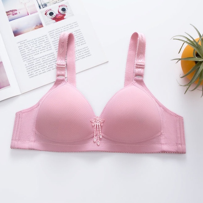 Áo Ngực Cotton Mềm Không Gọng Cúp 38~46BC Chất Lượng Cao Cho Nữ