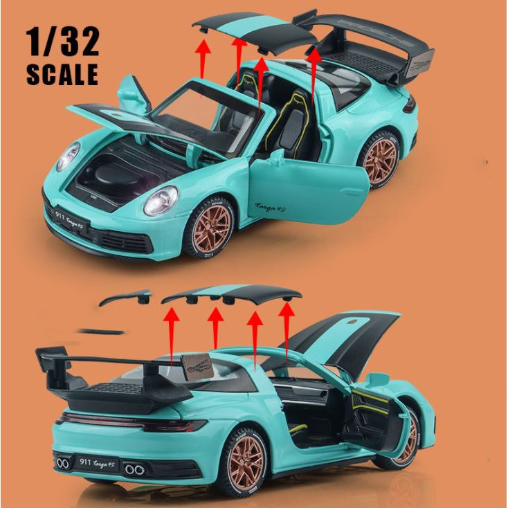 Xe mô hình kim loại Porsche 911 Targa 4S tỷ lệ 1:32