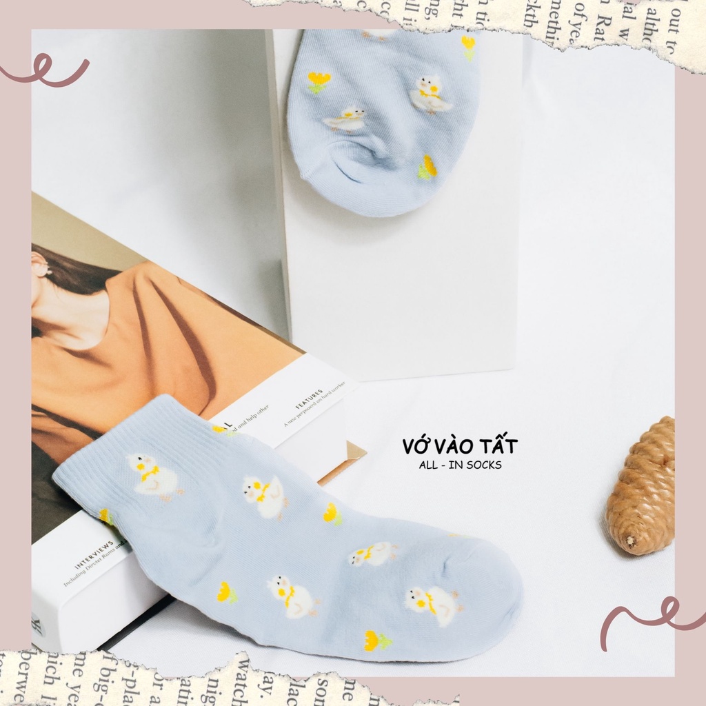 TẤT VỚ NỮ VỊT CON XANH BIỂN