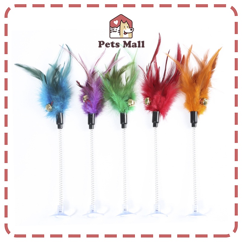 Đồ chơi cho mèo, chuột giả có lò xo dính sàn cho mèo tự chơi, đa dạng chủng loại