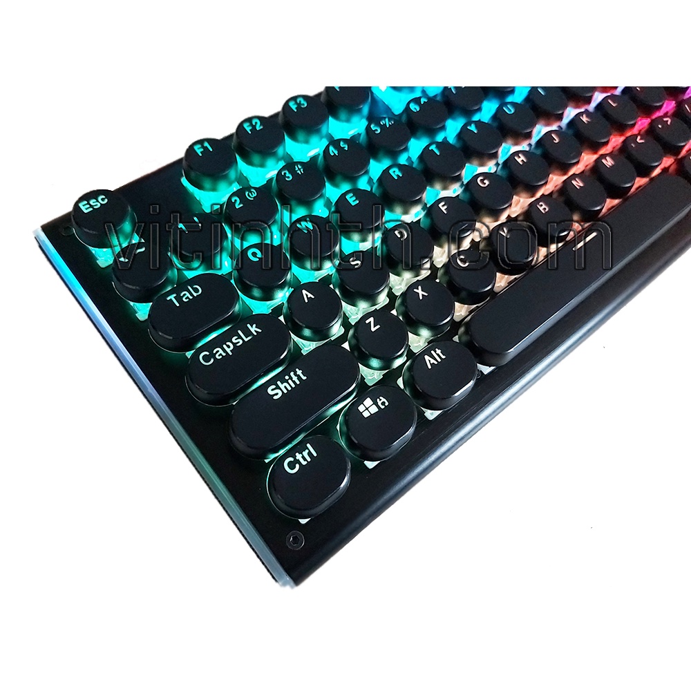 Bàn phím cơ nút tròn HP / FL ESPORTS Bàn phím cao cấp hơn 15 hiệu ứng led cực đẹp - vitinhth