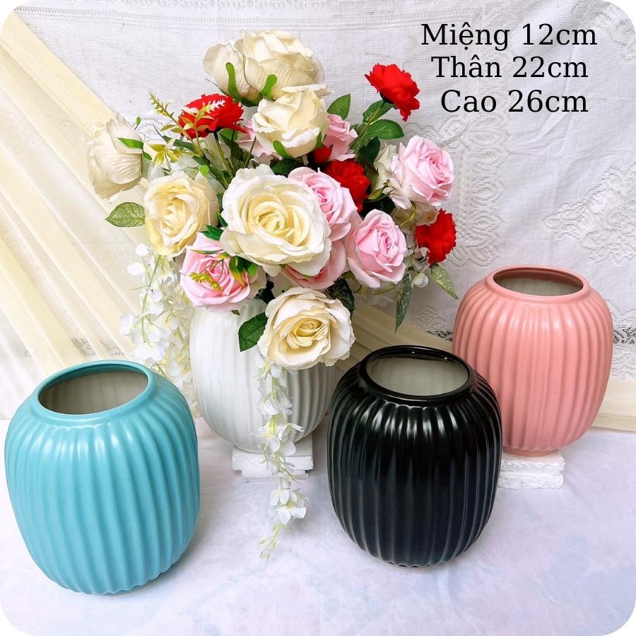 Bình hoa decor  Gốm Sứ Bát Tràng  bình gốm cắm hoa,Lọ Lồng Đèn S1 hoả biến GOMPHUQUY TM20