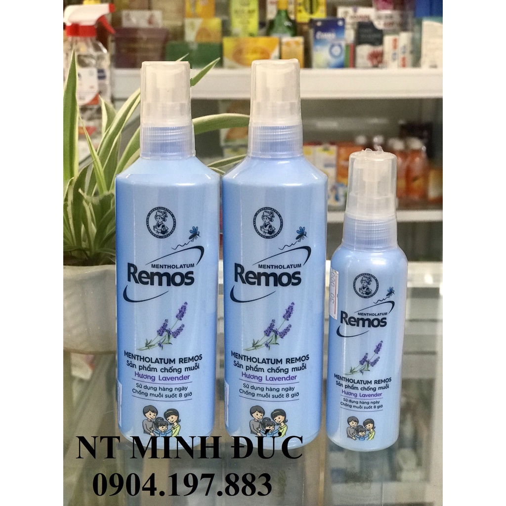 Sản Phẩm Xịt Remos chống muỗi 60ml - 150ml