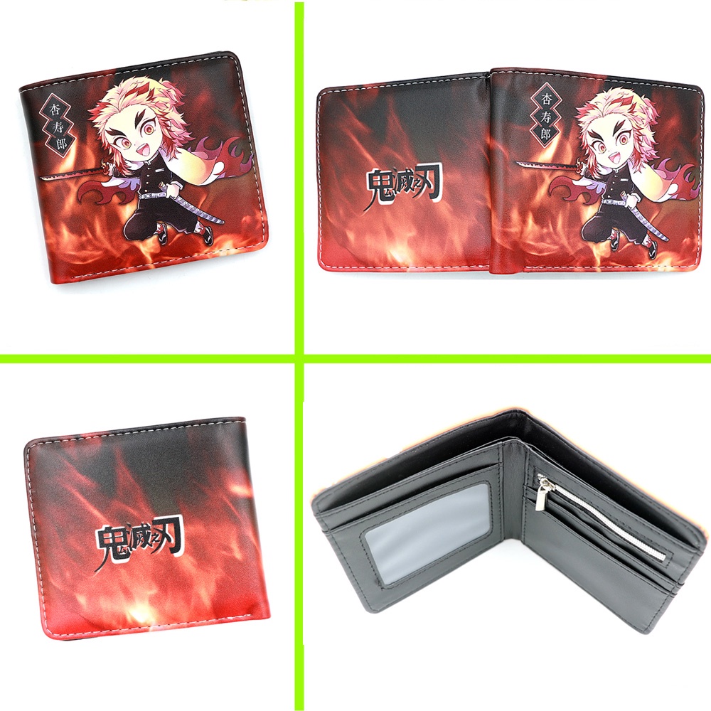 Ví Ngắn In Hình Nhân Vật Anime Demon Slayer Kimetsu No Yaiba Độc Đáo Thời Trang Cho Nam Và Nữ