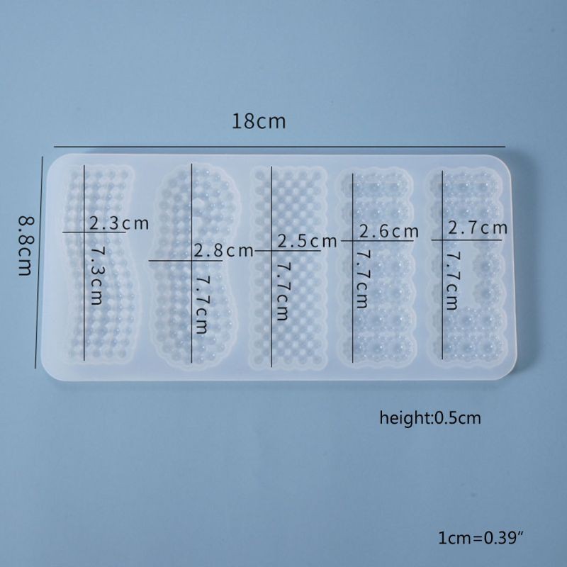 Khuôn Silicone Làm Kẹp Tóc Diy