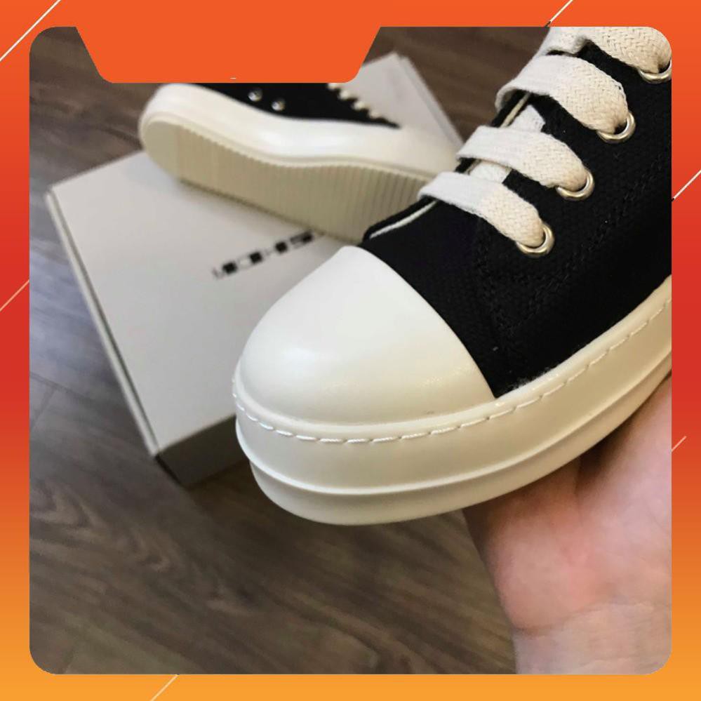 [ Sales 11-11] [Hàng Auth] Sale Sốc  GIÀY Sneakers Rick owen Đen Thấp Cổ  giày thể thao sneaker nam nữ . 11.11 :