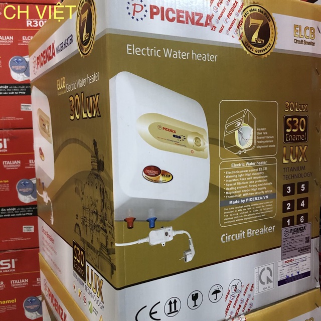 Bình nóng lạnh Picenza S30LUX (30L)