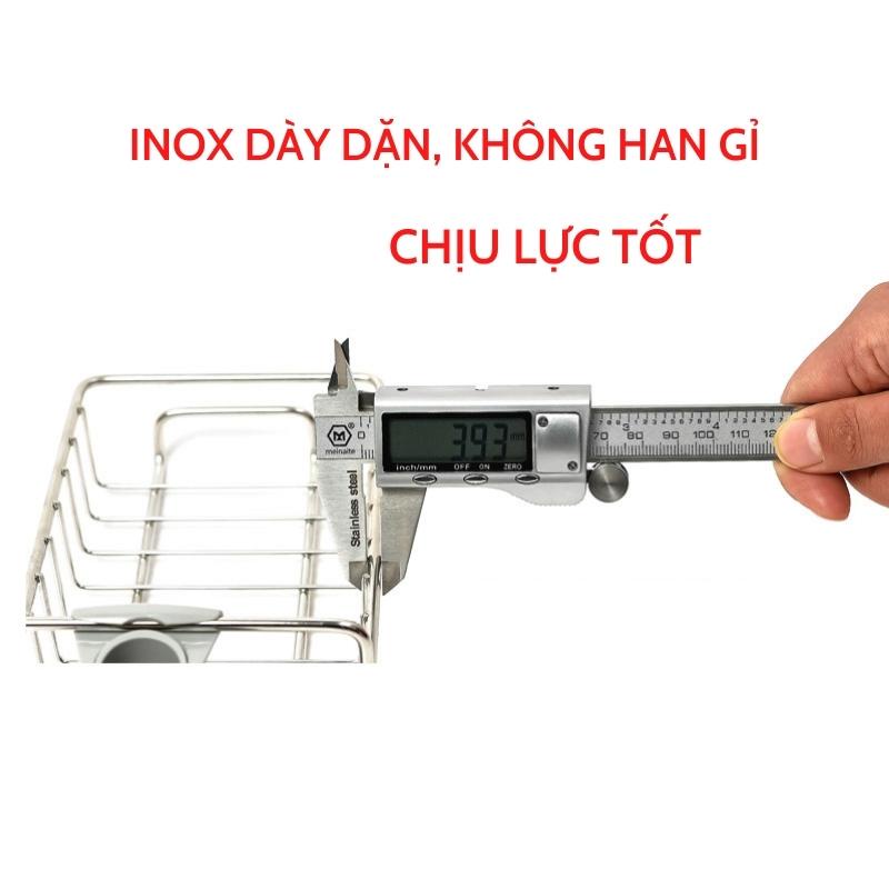 Giỏ inox gắn vòi rửa bát Giỏ đa năng không han gỉ