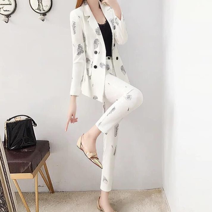 Set Đồ Nữ - Bộ Vest Công Sở 3 Món Quần Dài Dáng Ôm Áo Tay Dài Cao Cấp