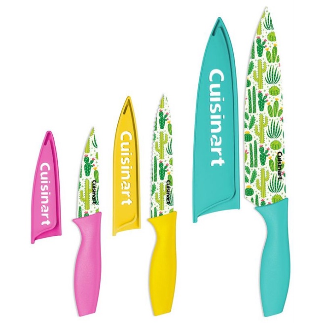 Set 3 dao thép phủ gốm Cuisinart họa tiết Mỹ