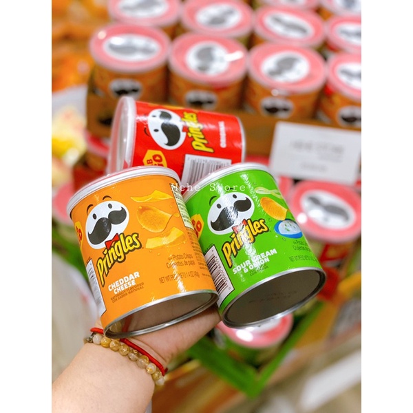 Bánh snack khoai tây Pringles Mỹ, đủ ba vị