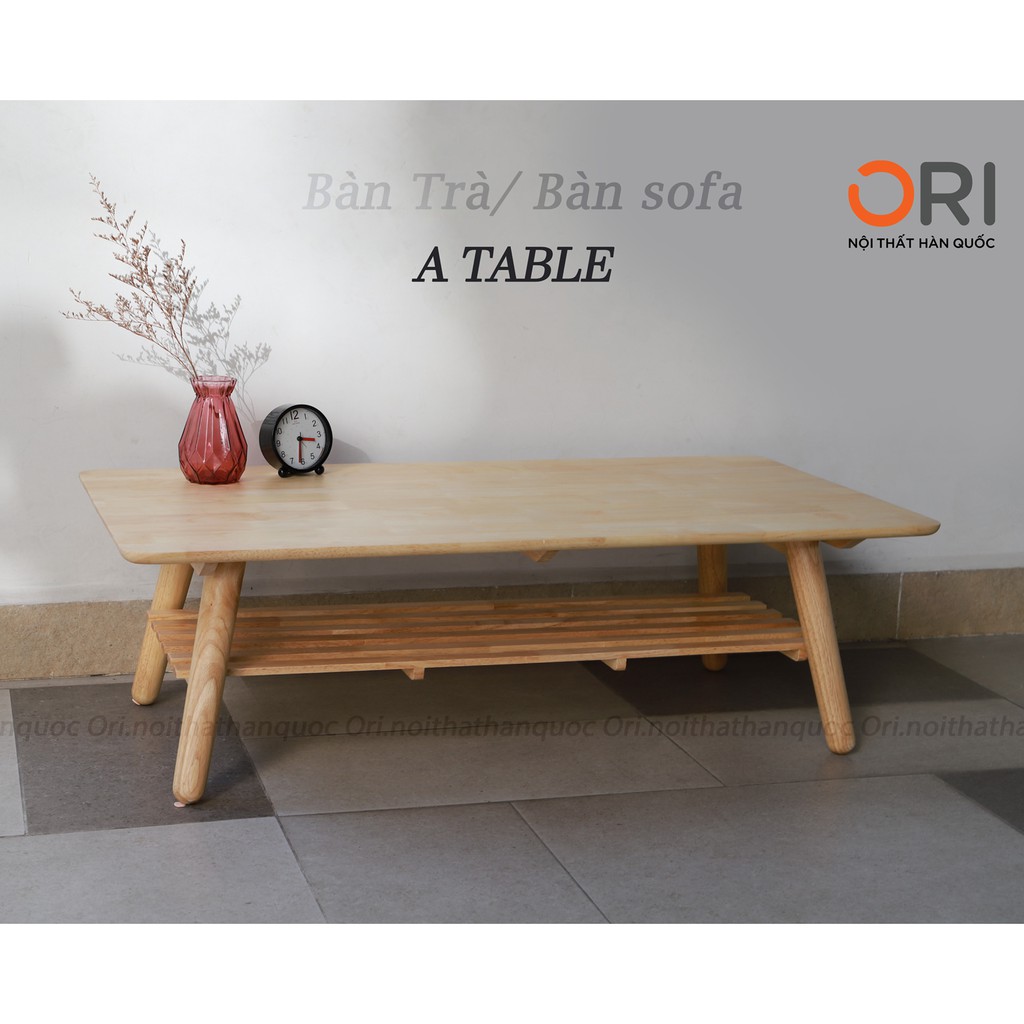 Bàn Trà / Sofa Chân Gấp Tiện Lợi Phong Cách Hàn Quốc - A TABLE SIZE 110CM - ORI NỘI THÁT HÀN QUỐC