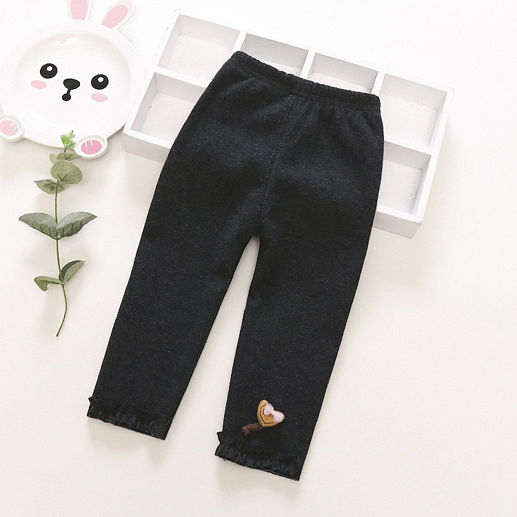 Quần legging lông chân bèo bé gái size 8-15kg hàng QD