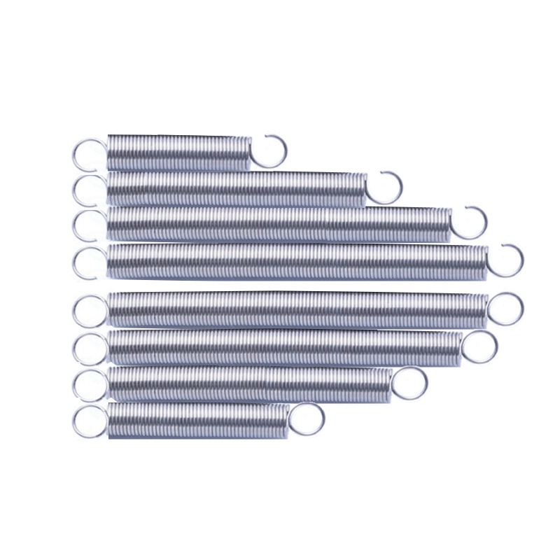 Set 5 Lò Xo Căng Da Bằng Thép Không Gỉ 304 d0.5mm OD4mm Dài 15mm ~ 200mm