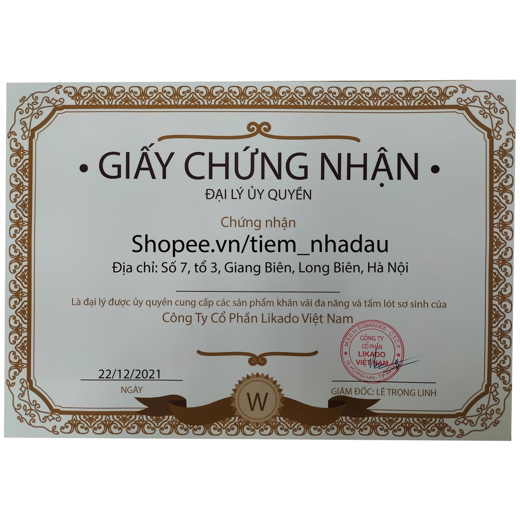 Khăn khô Likado, khăn khô đa năng cho bé túi 300gr, 400gr mềm mịn không mùi, không kích ứng da cho bé