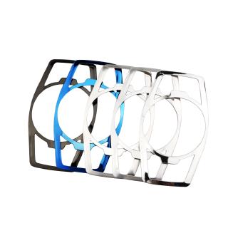 Car Stainless Steel Headlight Switch Decorative Sequins Cover Sticker for Ford Focus MK3 MK4 Kuga Modified Acc.
