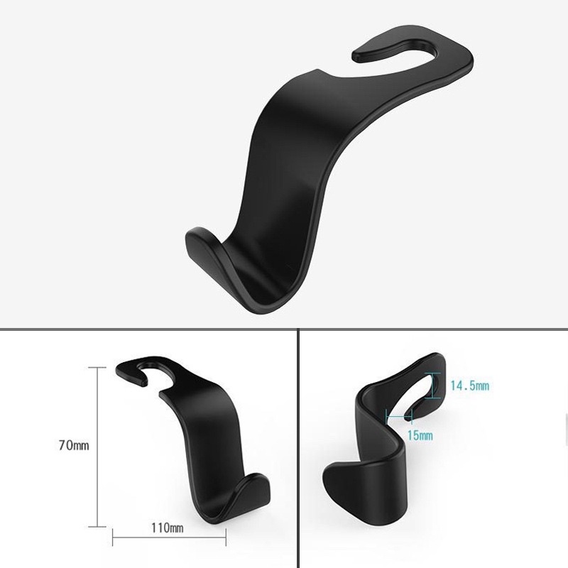 Móc chữ S treo đồ sau ghế ô tô gián bán cho 1 cặp (2 cái)