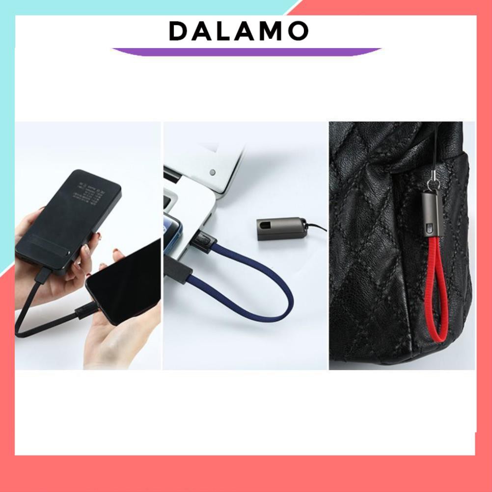 Cáp sạc iPhone Lightning – Type C – Micro USB loại ngắn 20 cm mẫu 2 DALAMO