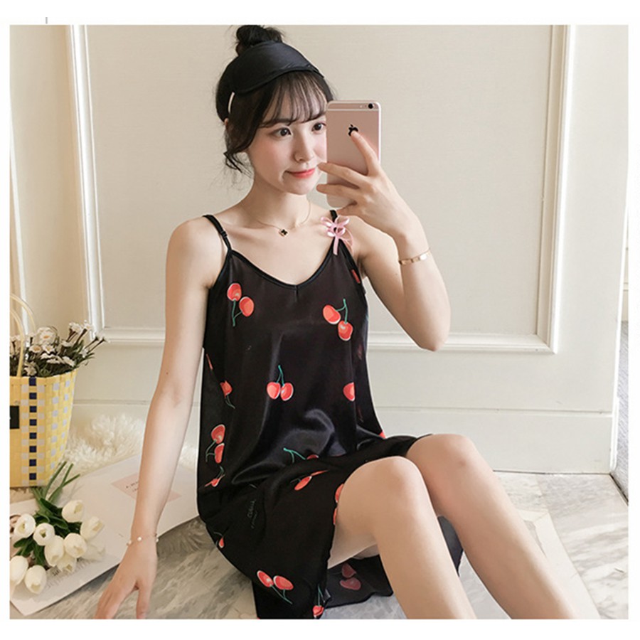 Váy ngủ siêu mát cotton,satin, váy ngủ 2 dây | BigBuy360 - bigbuy360.vn