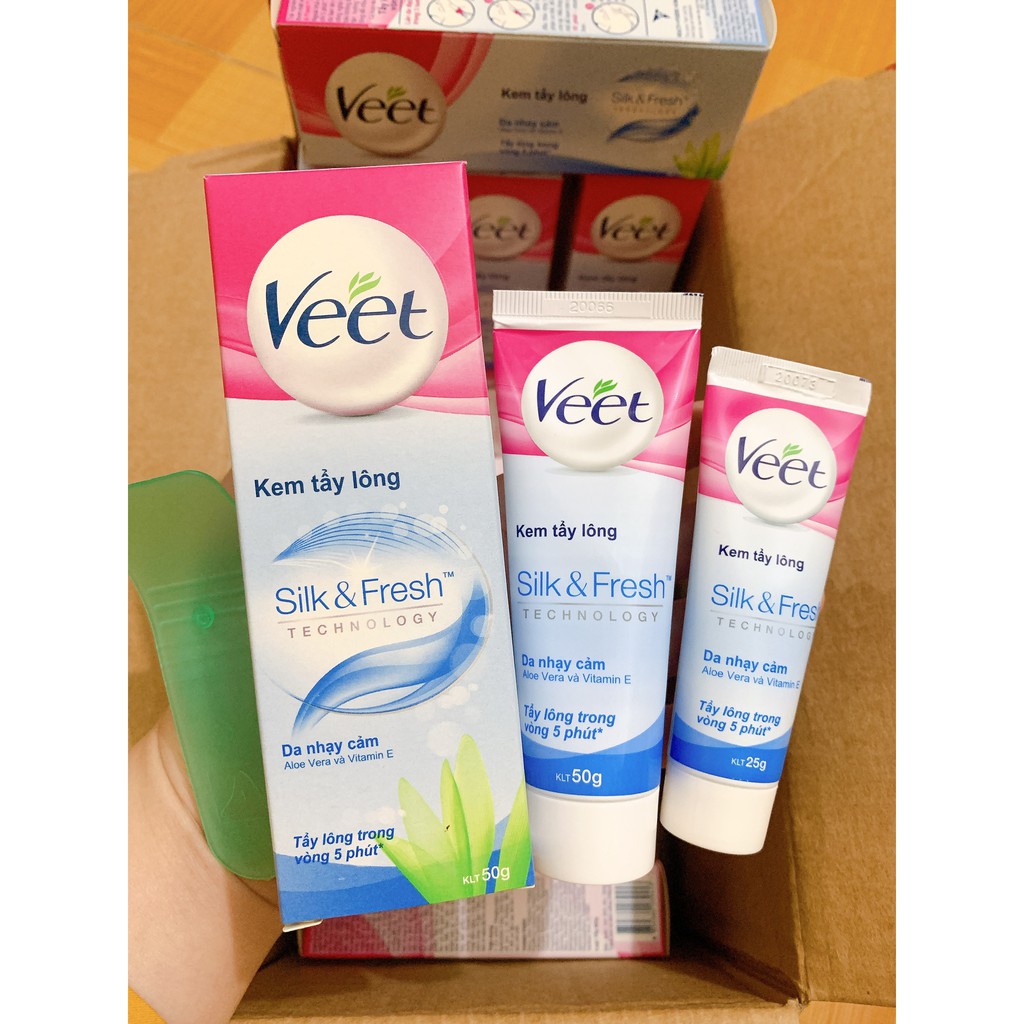 KEM TẨY LÔNG VEET DÀNH CHO DA NHẠY CẢM 25G &amp; 50G( hàng chính hãng phân phối bời cty DKSH Việt Nam)