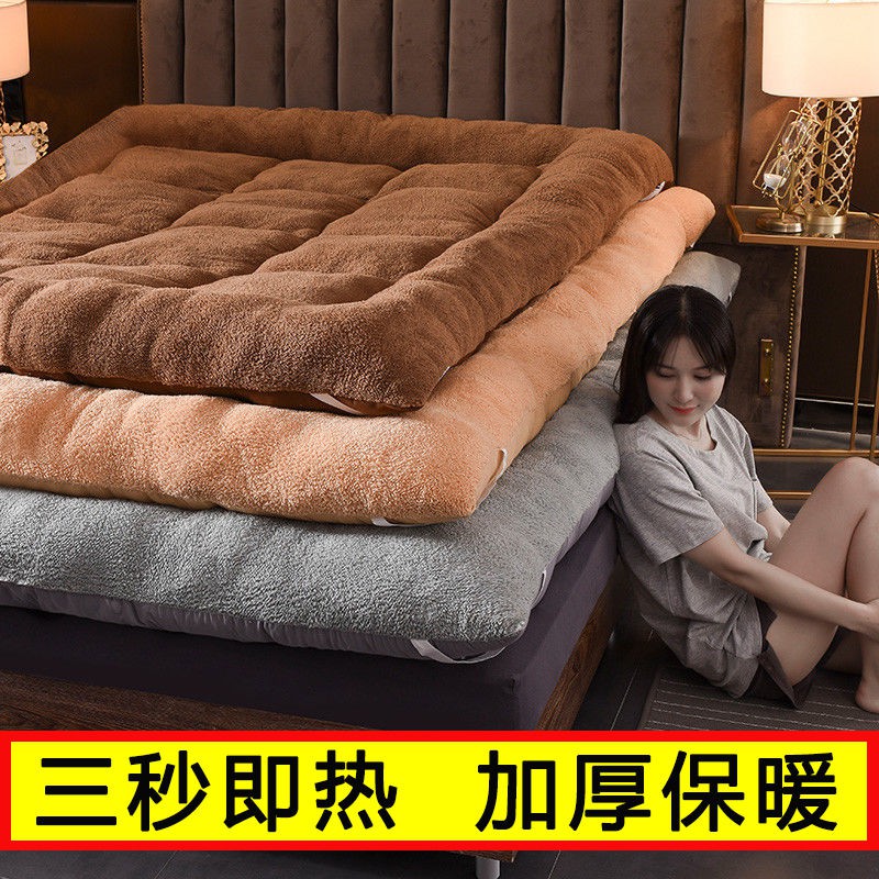 mẫu mới năm 2021✓◘Dày Nệm tatami bằng len cừu 1,8m 0,9m gấp đơn và đôi Đệm ký túc xá sinh viên