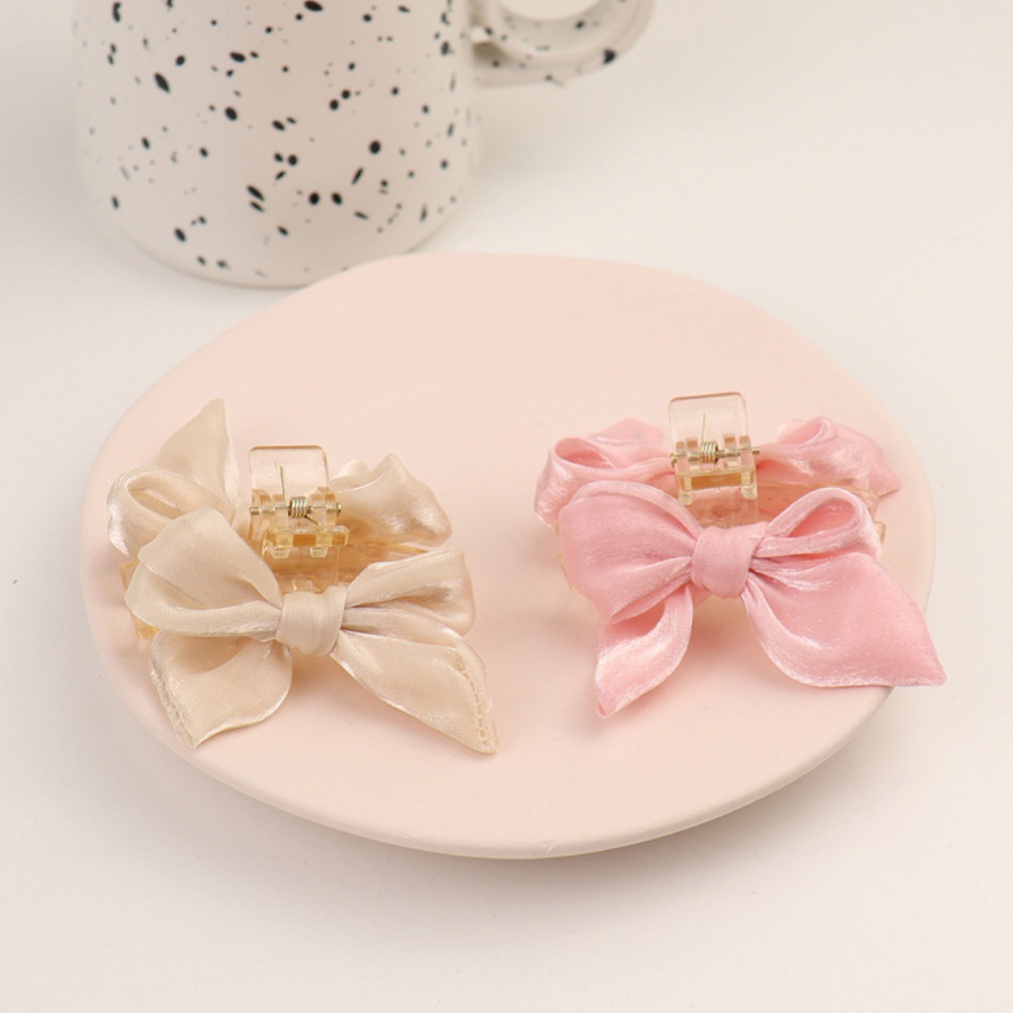 KẸP CÀNG CUA NƠ VẢI SATIN