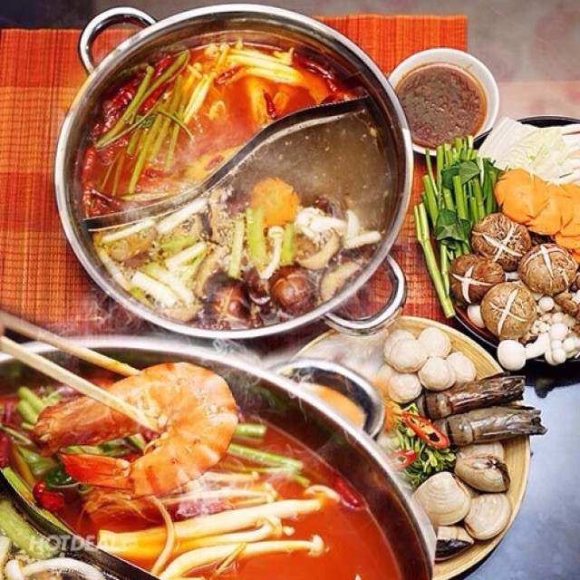 Nồi Lẩu Inox 2 Ngăn Hotpot 30 cm Thêm Tiện Lợi Cho Mỗi Bữa Ăn Ngon