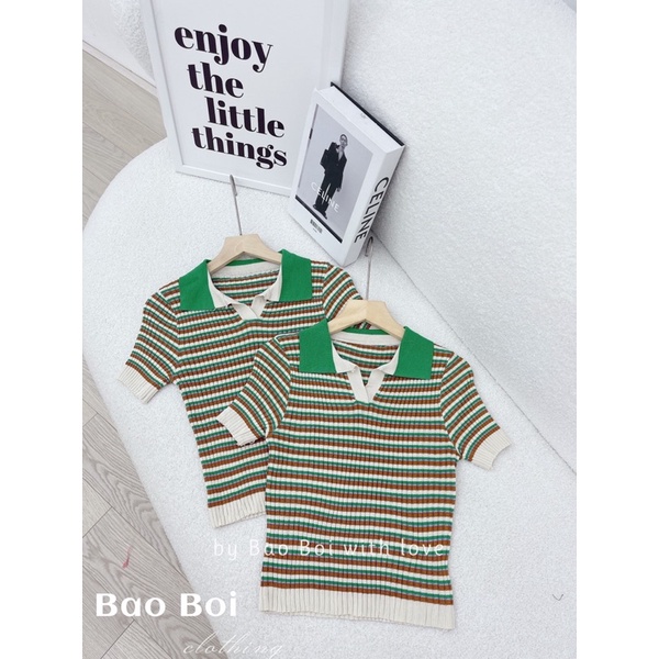 Áo len cổ bẻ mongtoghi bb