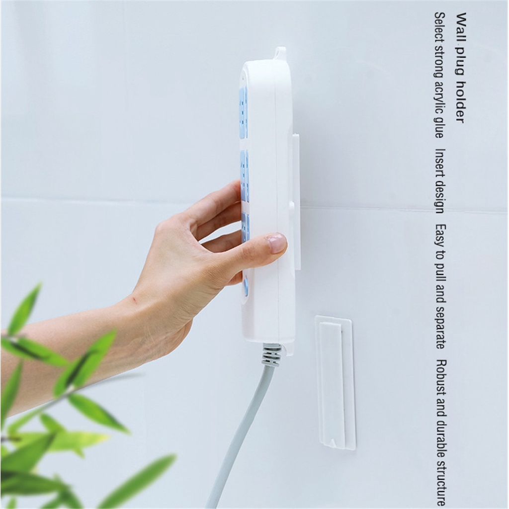 Giá đỡ phích cắm gắn tường không cần khoan lỗ