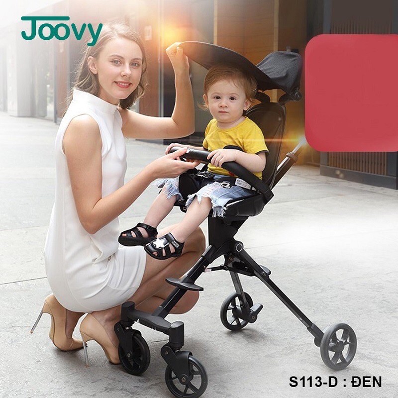 Xe đẩy du lịch gập gọn 2 chiều giảm xóc cao cấp Qatta S113 - Joovy - Xe đẩy đảo chiều