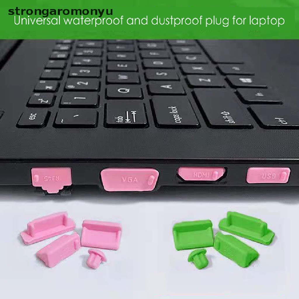Bộ 16 Nút Bịt Cổng USB HDMI Chống Bụi Bằng Silicon Nhiều Màu