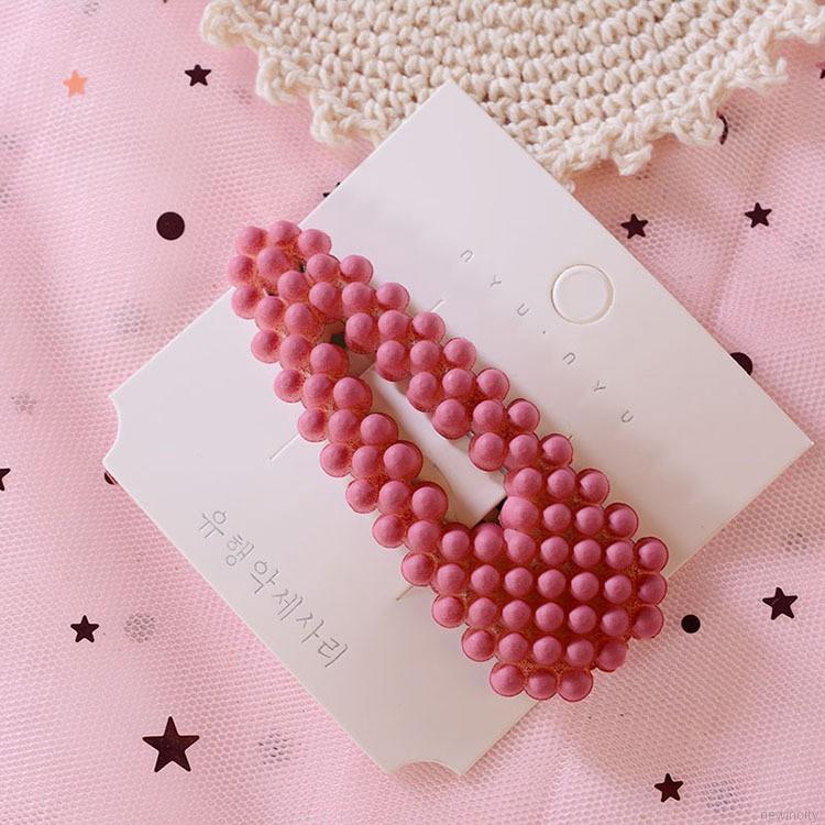 Kẹp tóc đính hạt phong cách Hàn Quốc dễ thương cho bé gái
