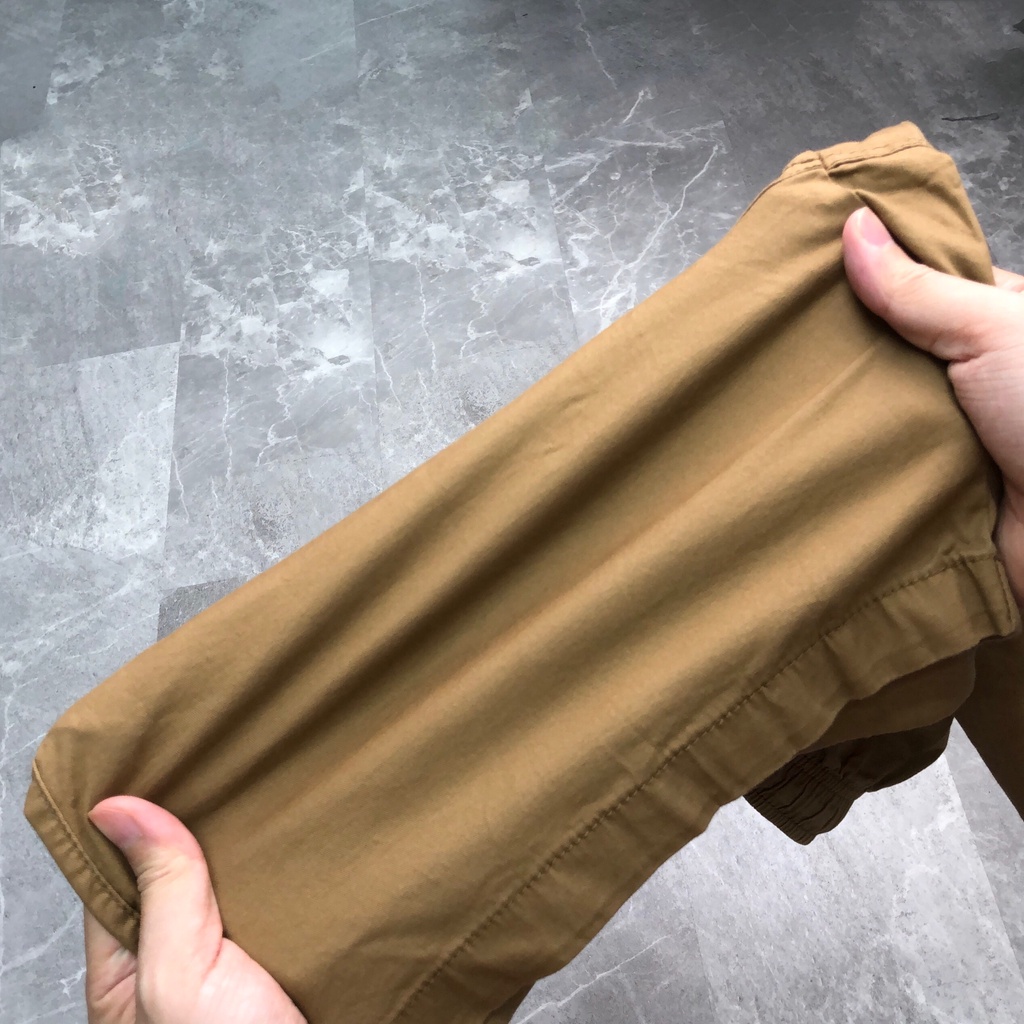 Quần short kaki BIGSIZE form ngắn cạp chun nam xuất khẩu VNXK chất kaki co dãn 4 chiều
