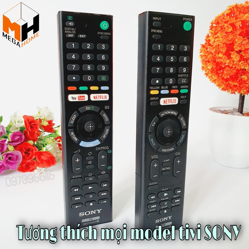 [HÀNG XUẤT MALAYSIA] Điều khiển tivi sony , remote tivi Sony smart RMT-TX200, TX300 hàng cao cấp