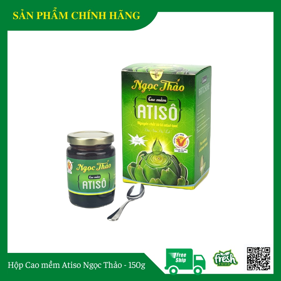 Hộp Cao Atiso lá tươi Ngọc Thảo 150 gram (Hũ thủy tinh)
