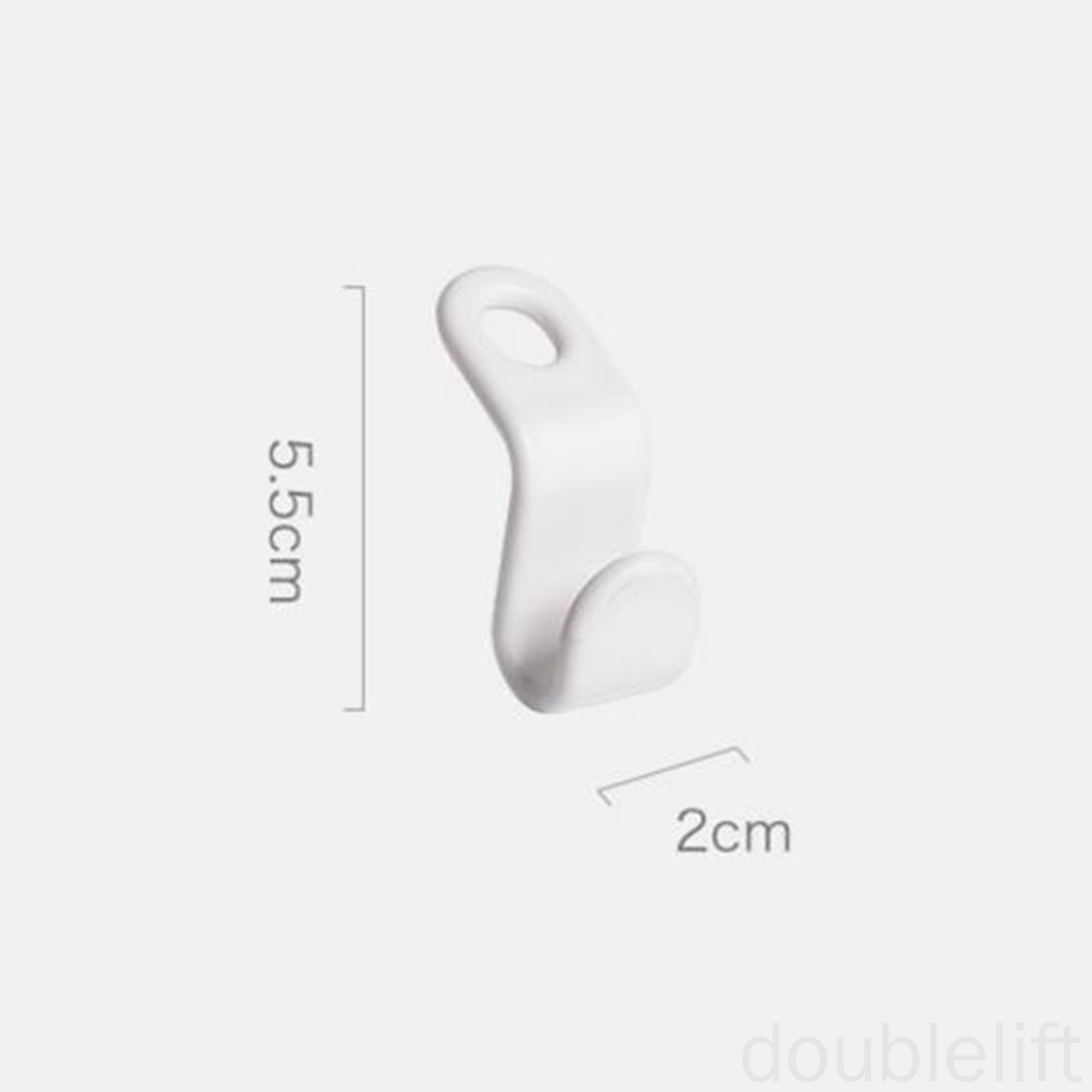 Set 6 Móc Nhựa Treo Quần Áo Nhiều Tầng Tiết Kiệm Không Gian