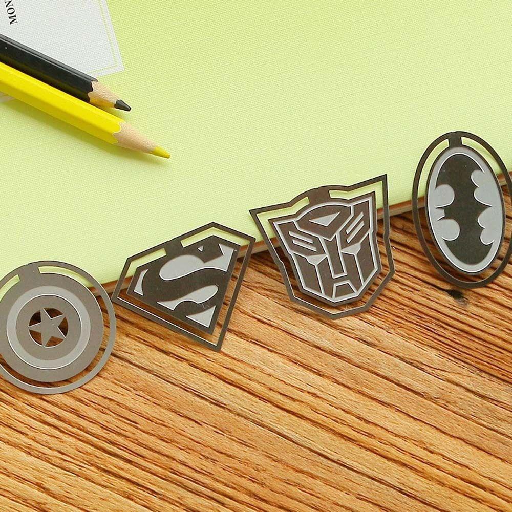 PEWANY Kẹp Giấy Đánh Dấu Trang Sách Hình Batman Hoạt Hình