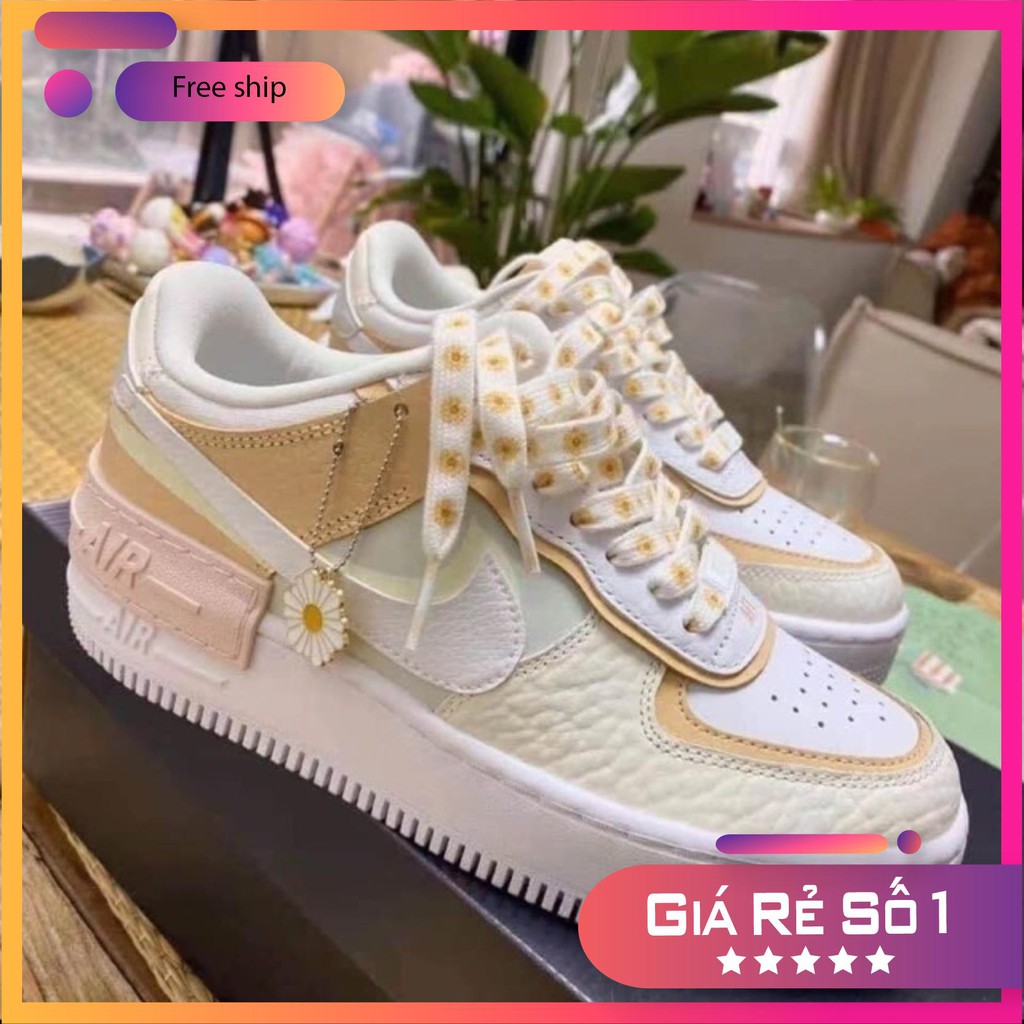 Giày AF1SHADOW Full phụ kiện hoa cúc hot 2020 _HANA 01 002