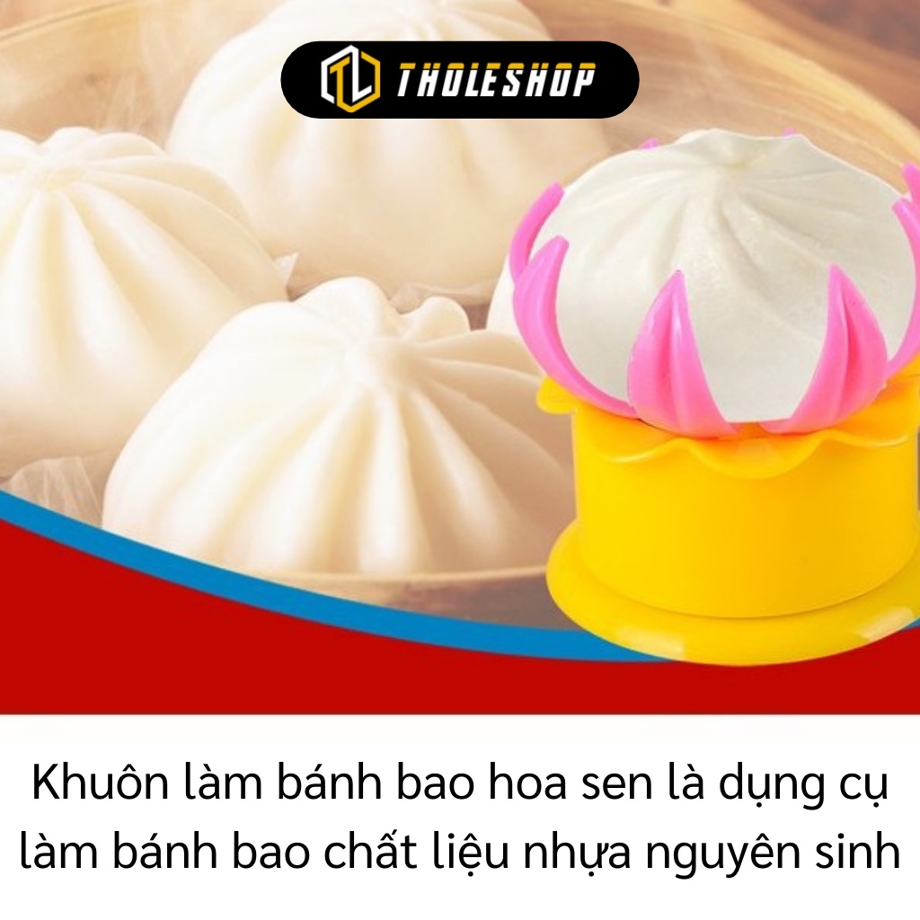 Khuôn Làm Bánh Bao - Khuôn Tạo Hình Bánh Bao, Há Cảo Hình Hoa Sen Đẹp Mắt 9651