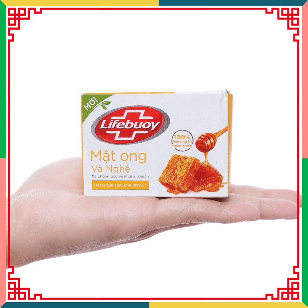 Xà bông cục Lifebuoy che chở khỏi virus Mật Ong và Nghệ  90g