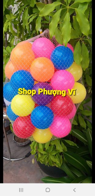 Túi 100 bóng nhựa Việt Nam 5cm hàng cao cấp.