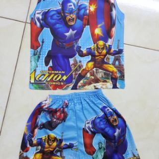 siêu nhân sắt 3D thun lạnh size nhí