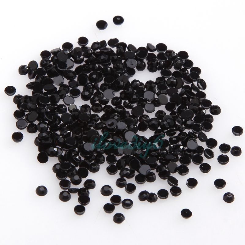 Túi 2000 Hạt Đá Pha Lê Acrylic 2mm Dùng Trang Trí Móng Tay / Đầm / Giáng Sinh / Lễ Hội