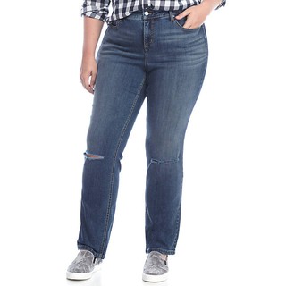 Quần jeans nữ big size wash rách qdjwpl-002