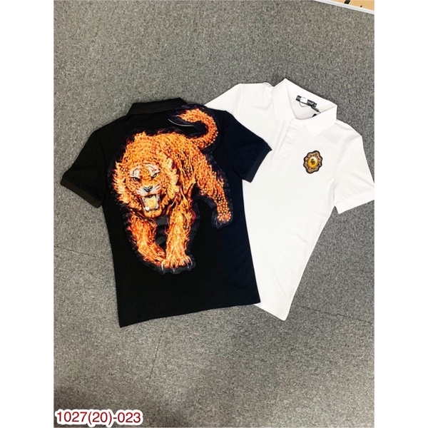 Áo Phông Nam DG Thêu Hình Hổ - Áo Polo DG Thêu Logo