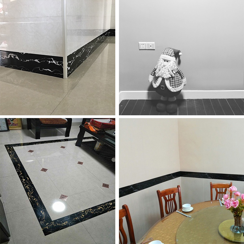 [Mới] Giấy Dán Tường / Viền Gạch Men Mộc Mạc 5M Bằng PVC Dùng Trang Trí